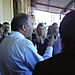 Laurent Fabius en gare de Gourdon